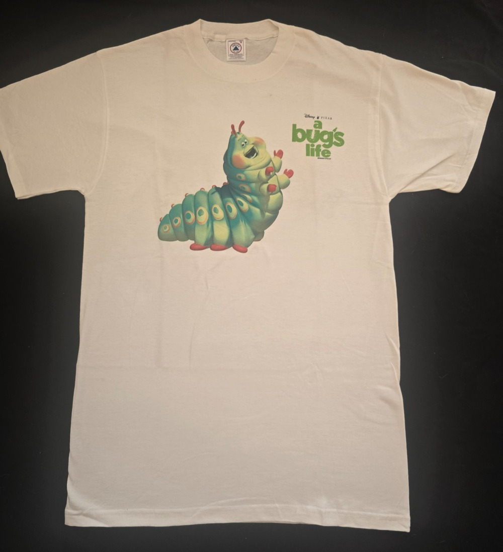 Vintage 1998 Pixar A Bug's Life T-Shirt Heimlich Delta Pro Weight M
